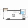 クレストコート北大前 1Rの間取り