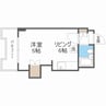 シティハイムＮ１８ 1DKの間取り