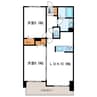 グレイスコート北１８条 2LDKの間取り