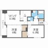 グレイスコート北１８条 2LDKの間取り