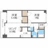 グレイスコート北１８条 2LDKの間取り