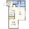 ノースカナル 1DKの間取り