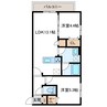 S-RESIDENCE北大前ascent　エスレジデンス北大前アセント 2LDKの間取り