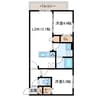S-RESIDENCE北大前ascent　エスレジデンス北大前アセント 2LDKの間取り