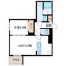 S-RESIDENCE北大前ascent　エスレジデンス北大前アセント 1LDKの間取り