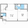 カレラ北大前 1LDKの間取り