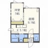 ヘリテージN12 1LDKの間取り
