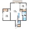 CHIARO SAPPORO　キアロサッポロ 2LDKの間取り