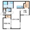 フェスタリアN27 2LDKの間取り