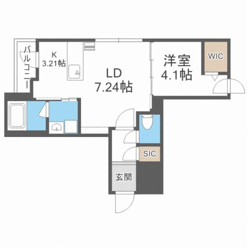間取図 レスツオン北13