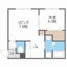 Majestic Life札幌桑園　マジェスティックライフ札幌桑園 1LDKの間取り