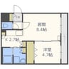 LA・y’s　ラ・ワイズ 1LDKの間取り