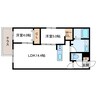 ホクエイヒルズ 2LDKの間取り