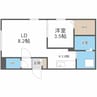 LiveaseN16　リヴィースエヌ16 1LDKの間取り