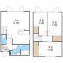 クレールⅠの間取図