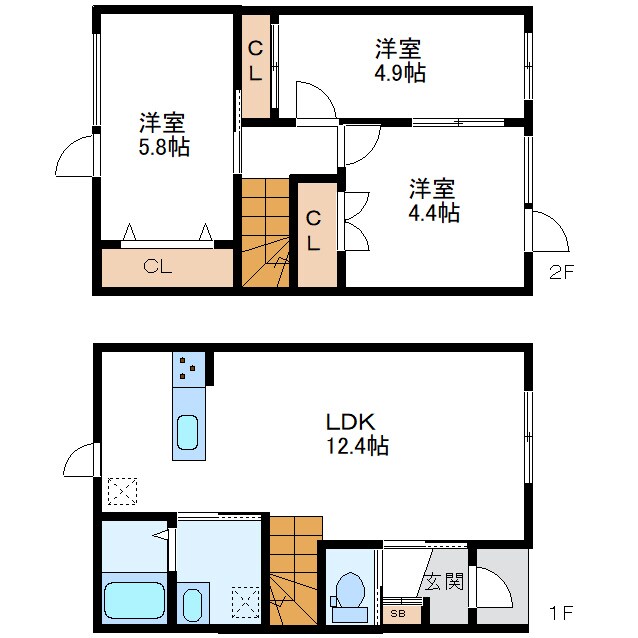 間取り図 ラポルティ北19条