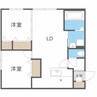 ラピスブラオN27 2LDKの間取り