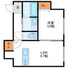 Junesse北18条　ジュネス北18条 1LDKの間取り