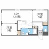 ASTAGE八軒　アステージ八軒　 2LDKの間取り