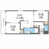 ASTAGE八軒　アステージ八軒　 2LDKの間取り