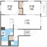ASTAGE八軒　アステージ八軒　 2LDKの間取り