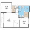 サージュブリエⅠ 2LDKの間取り