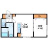 Fuente27　フェンテ27 1LDKの間取り