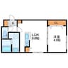 Fuente27　フェンテ27 1LDKの間取り