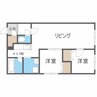 Cassina N21　カッシーナN21 2LDKの間取り