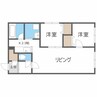 Cassina N21　カッシーナN21 2LDKの間取り