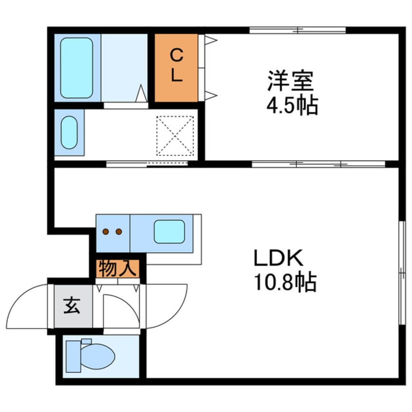 間取図 ヴィヴァーチェN19