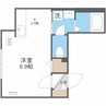 ウェルステージN15 1Kの間取り