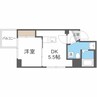 プライマル札幌北18条 1DKの間取り