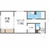 ティアラW１５ 1LDKの間取り