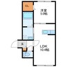 MTガーデンEast Ⅱ 1LDKの間取り