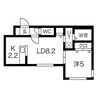 MTガーデンEast Ⅱ 1LDKの間取り