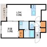 MTガーデンEast Ⅱ 1LDKの間取り