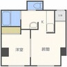 牧野ビル 1DKの間取り