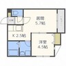 FORTRESS N18　フォートレスN18 1LDKの間取り