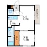 Southern Spot　サザンスポット 1LDKの間取り