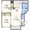 メゾン　エスポワール 2LDKの間取り