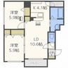 メゾン　エスポワール 2LDKの間取り