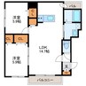 メゾン　エスポワール 2LDKの間取り
