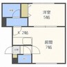 CREA北22条　クレア北22条 1LDKの間取り