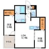 ブランシャール桑園STATION 2LDKの間取り