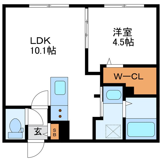 間取り図 ブランシャール桑園STATION
