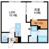 ブランシャール桑園STATION 1LDKの間取り
