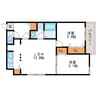 ボア　ソルテN22 2LDKの間取り
