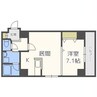 レジディア札幌駅ノース 1LDKの間取り