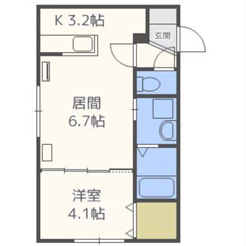 間取図 アルーア北大前